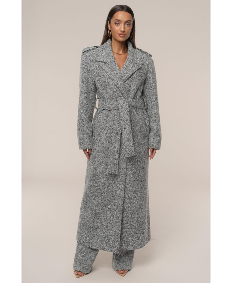 Women's Savannah Belted Tweed Coat