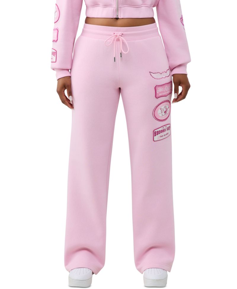 Women's Crystal Patch Straight Sweatpants