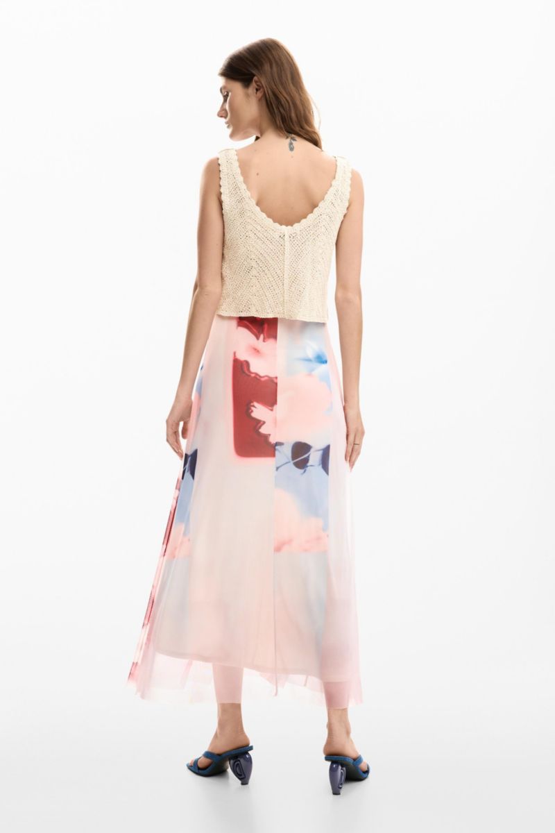 Women's Combined crochet dress