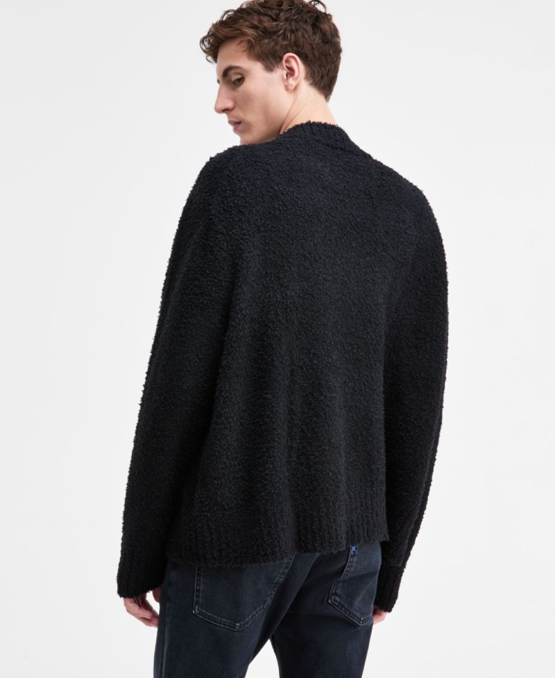 Men's Sanou Logo Crewneck Long-Sleeve Sweater