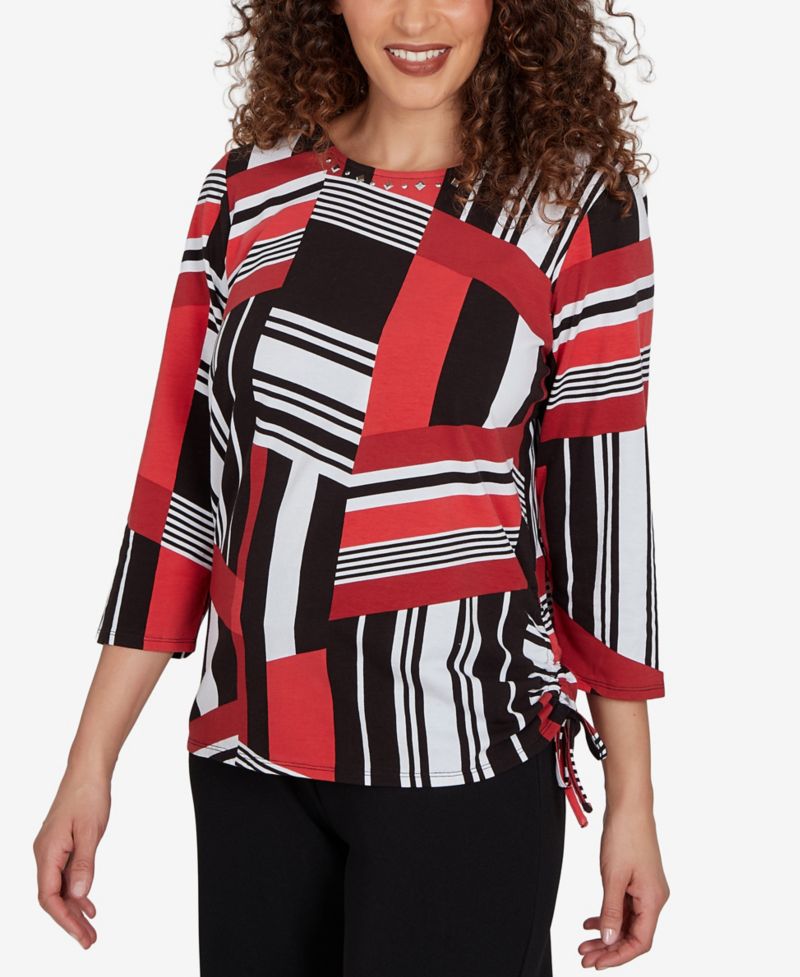 Petite Slashed Glass Knit Top