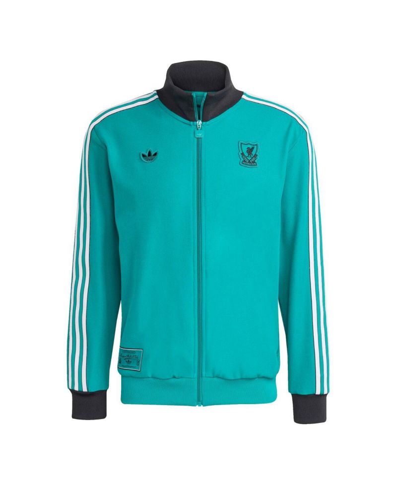 Men's Green Liverpool Terrace Icons Full-Zip Track Jacket