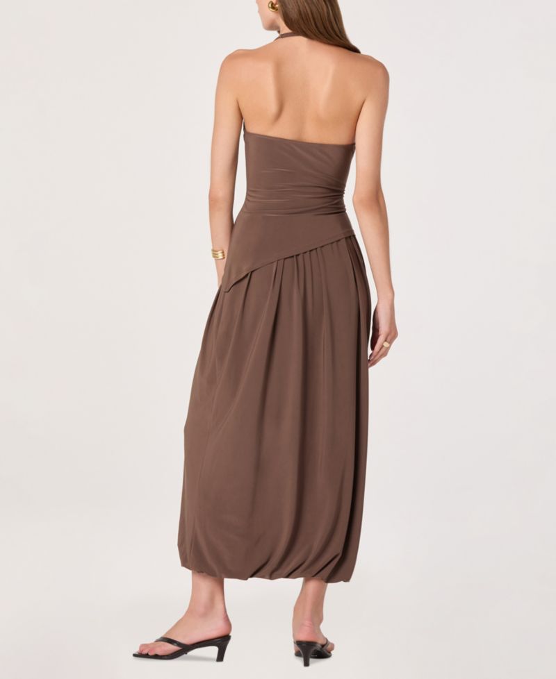 Women's Bubble-Hem Midi Skirt
