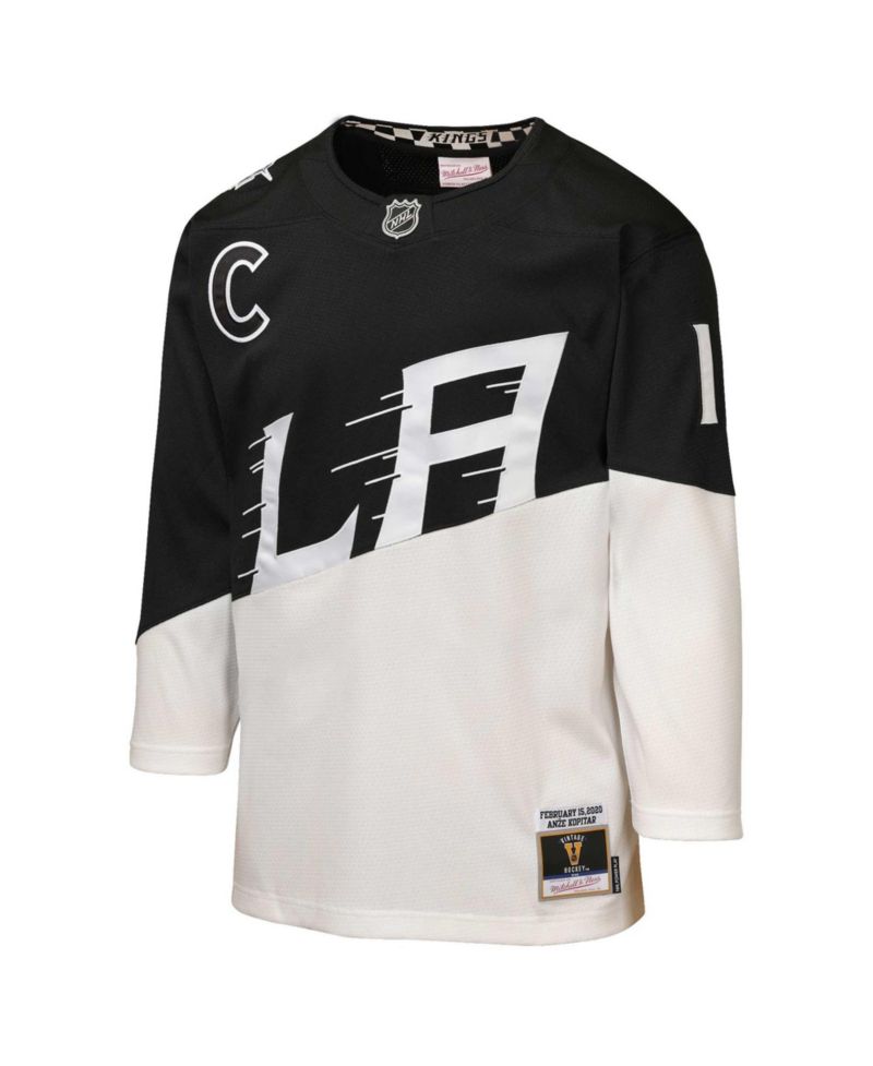 Big Boys and Girls Anze Kopitar Black/White Los Angeles Kings 2020 Stadium Series Power Play Jersey