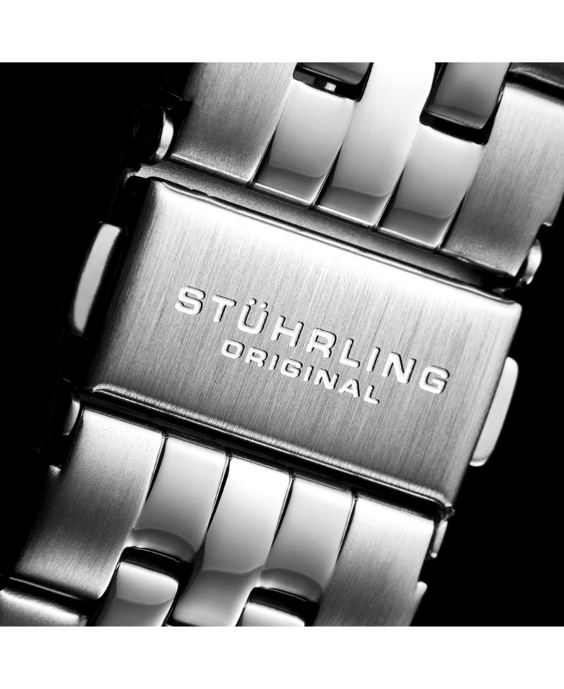 Atrium 4031 Men s Automatic Skeleton Watch - 42mm, Silver-Tone Case & Bracelet, Blue Skeleton Dial with Silver Accents