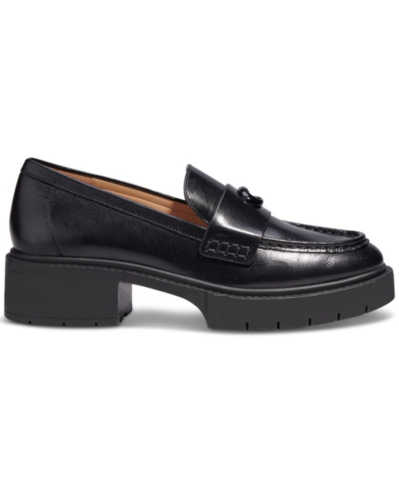 Women's Leah Platform Leather Lug Sole Loafers