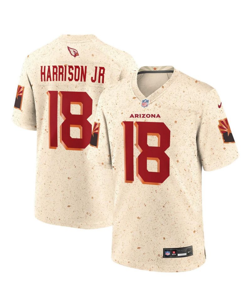 Men's Marvin Harrison Jr. Natural Arizona Cardinals 2025 Rivalries Collection Game Jersey