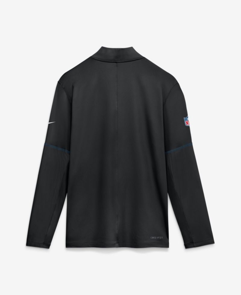 Men's Detroit Lions Sideline Half-Zip Midweight Pullover Sweatshirt