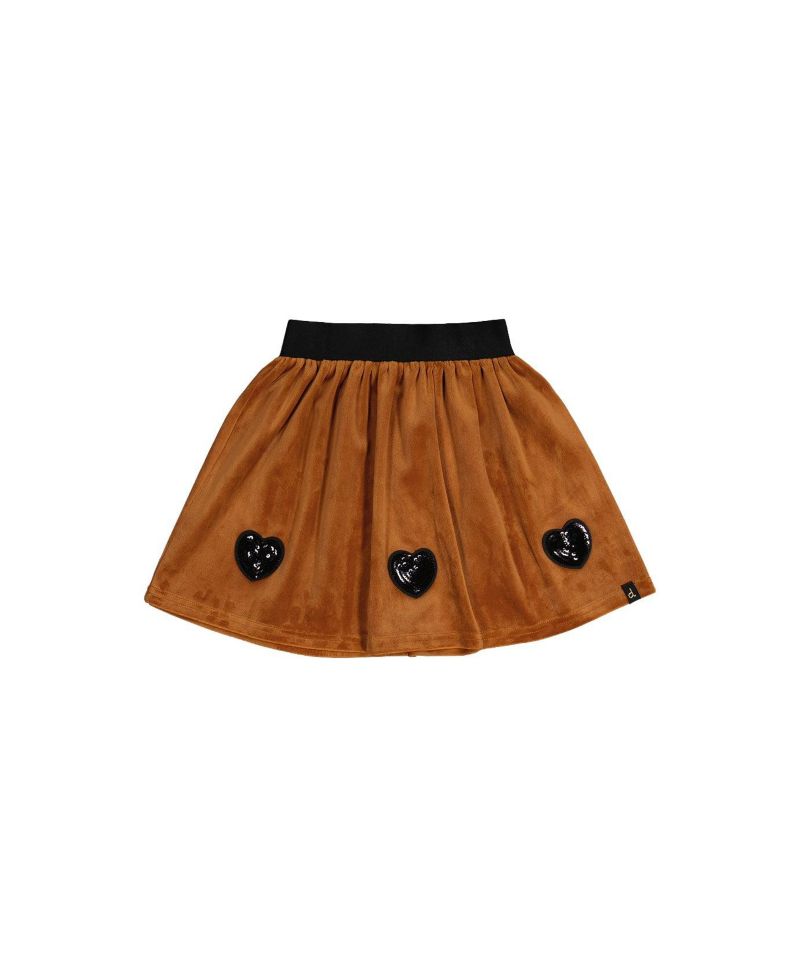 Little and Big Girl ( size 6 to 12 ) Velvet Skirt
