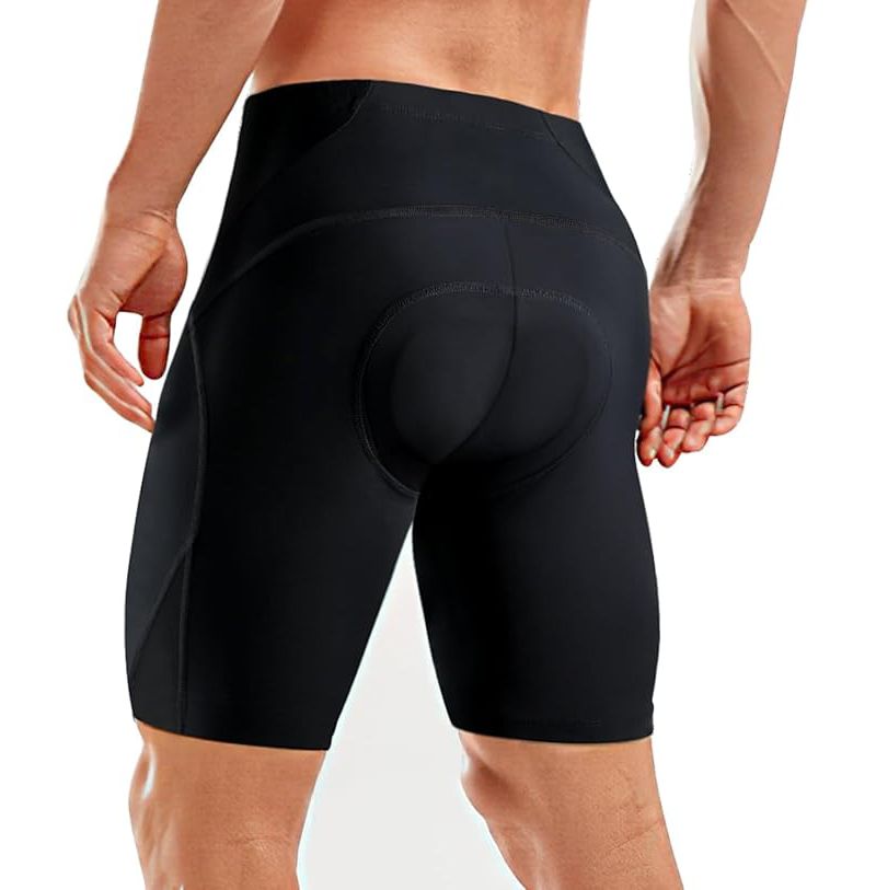 Padded Bike Shorts for Men – Large, 4D Padding, Breathable and Absorbent, Mens Bicycle Cycling Biking Clothing Shorts