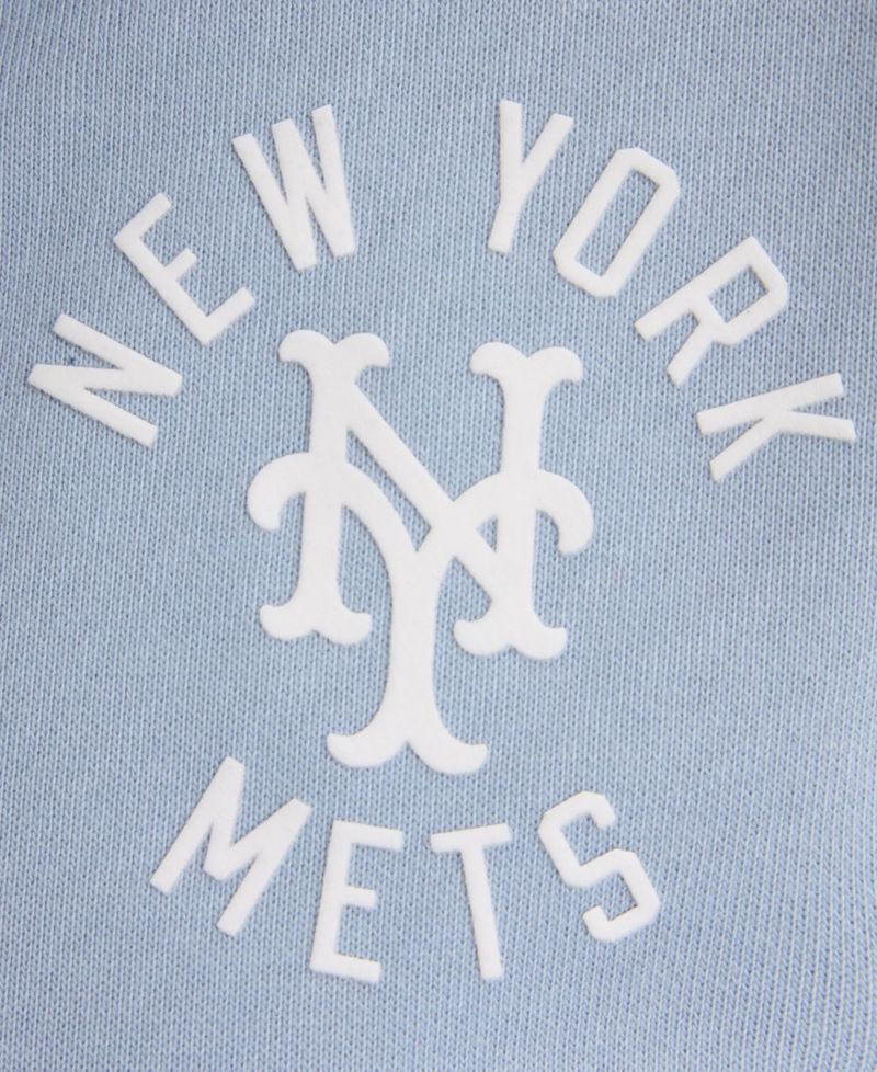 Women's Iconic New York Mets Cropped Polo Sweatshirt