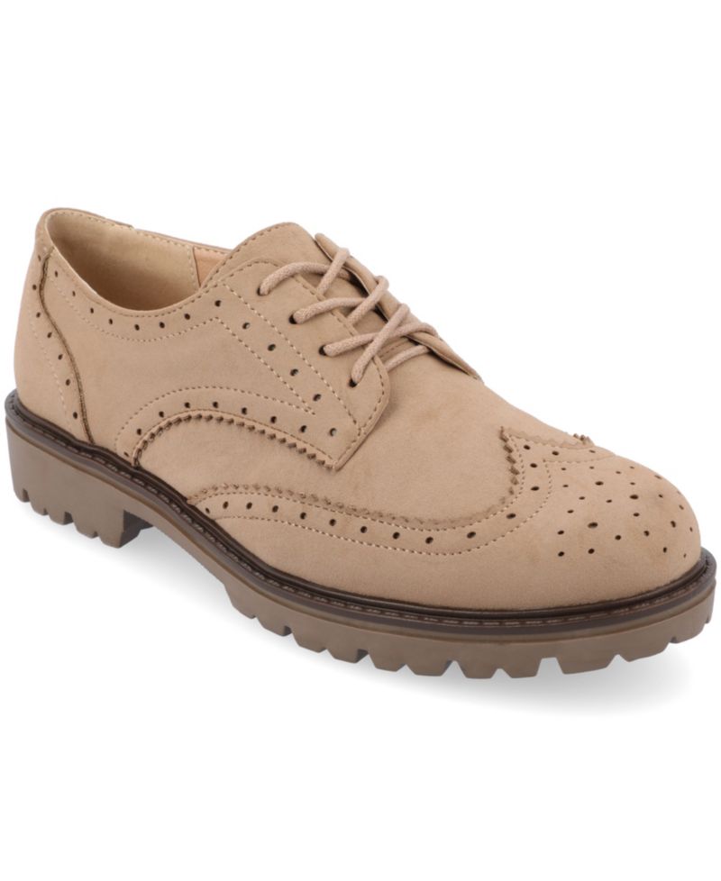 Women's Claudiya Lug Sole Lace Up Oxford Loafers