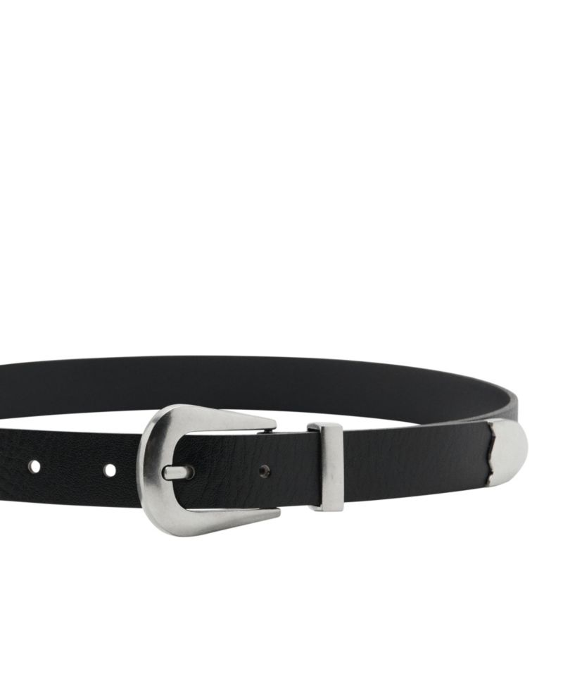 Women's Metal Detail Leather Belt