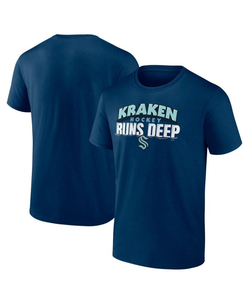 Men's Deep Sea Blue Seattle Kraken Local T-shirt