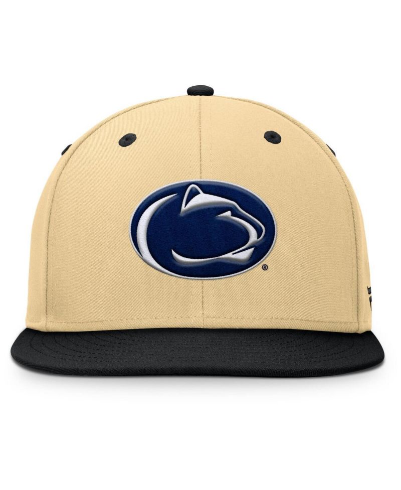 Men's Khaki/Black Penn State Nittany Lions Balance Fitted Hat
