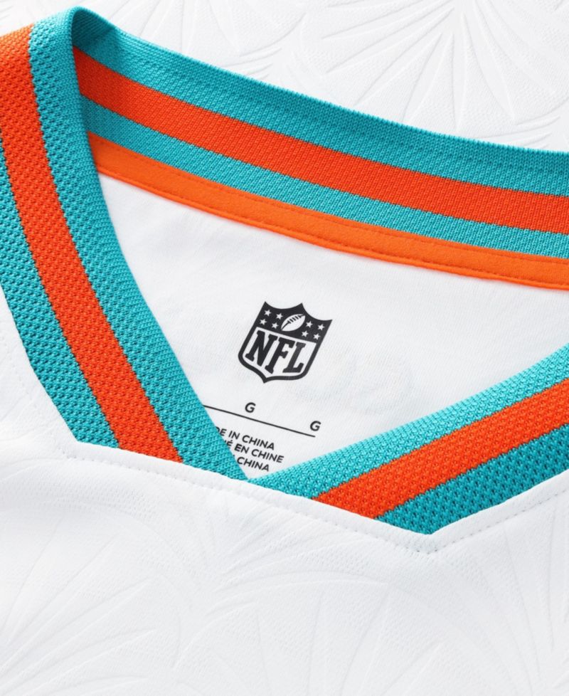 Big Boys and Girls White Miami Dolphins Football x Football V-Neck Fan Jersey