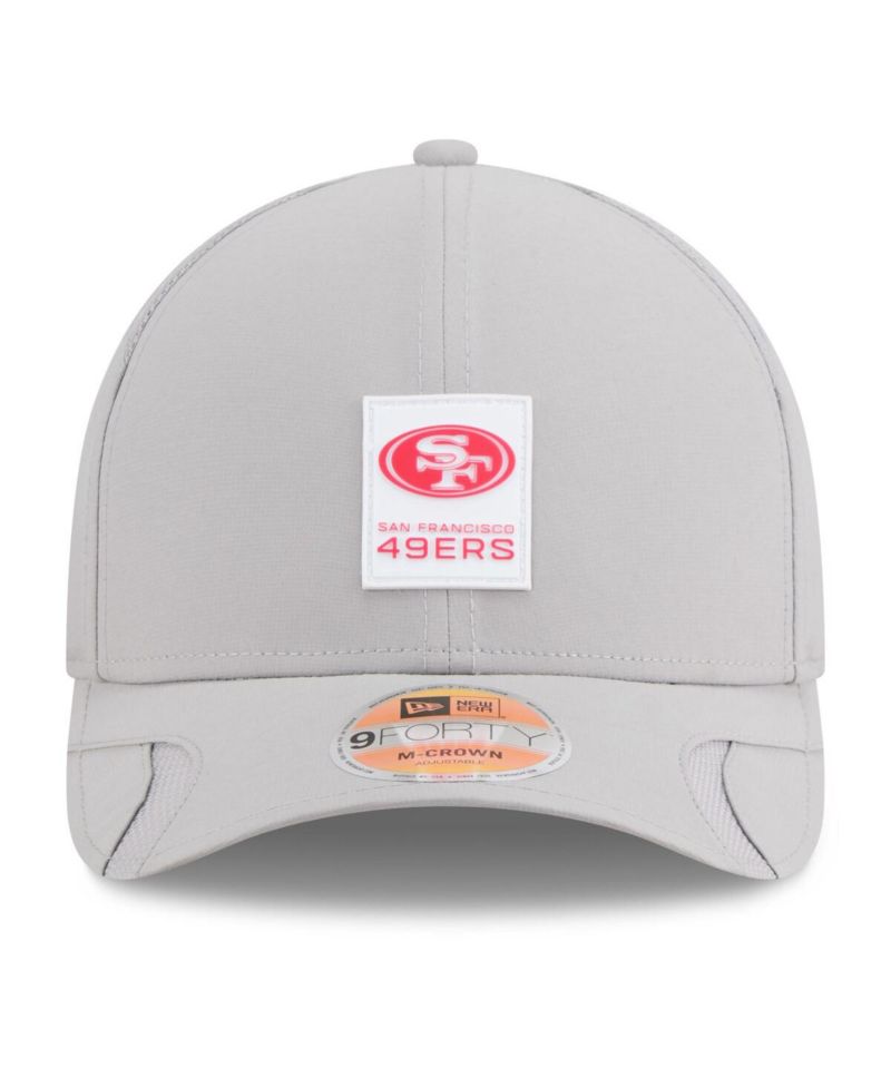 Men's Gray San Francisco 49ers 2025 Sideline M-Crown 9FORTY Adjustable Hat