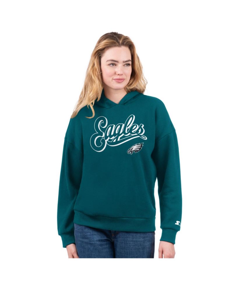 Women's Black/Midnight Green Philadelphia Eagles Hoodie & T-Shirt Combo Pack