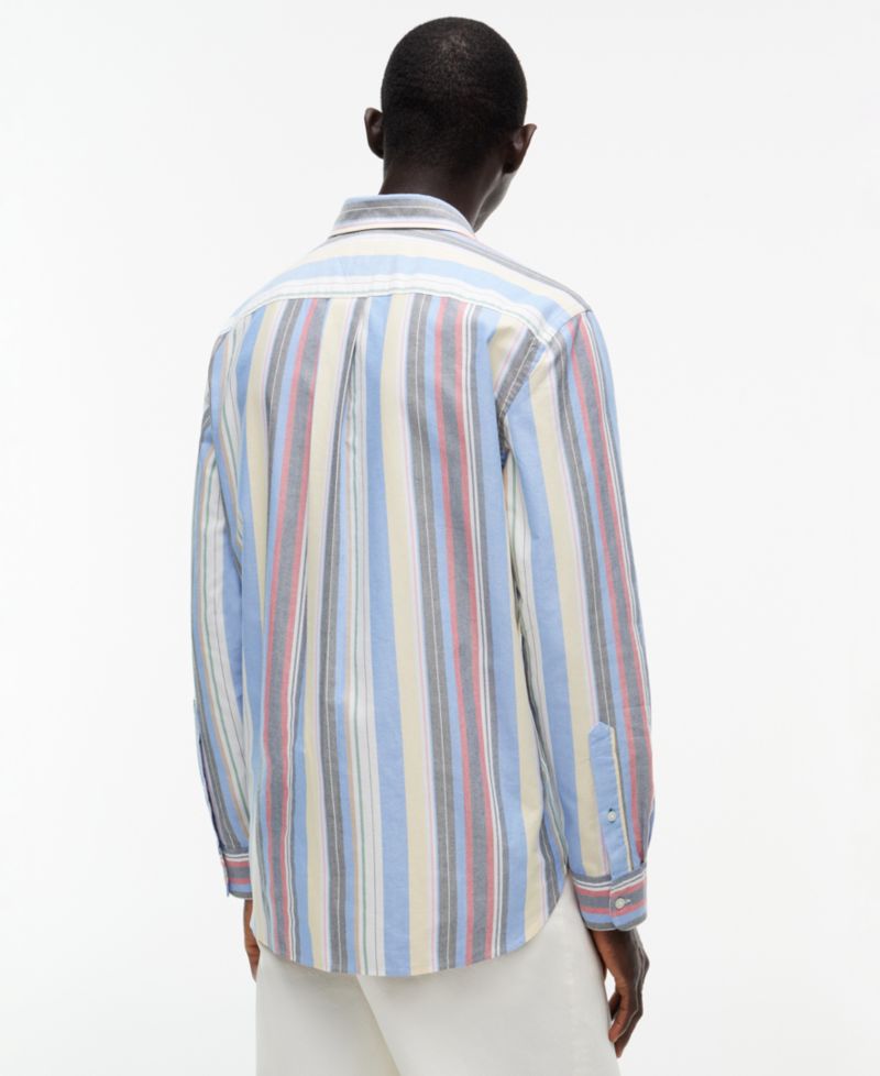 Men's Heritage Long-Sleeve Multistripe Regular-Fit Button-Down Shirt