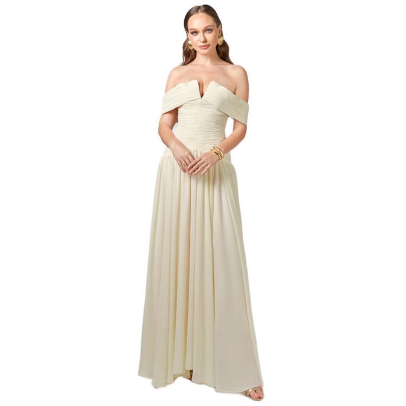 Women's Keecia Off Shoulder Chiffon Gown