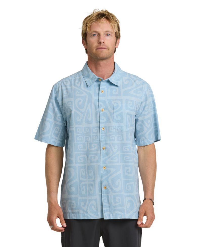 Quiksilver Men's Tiki Beach Short-Sleeve Shirt