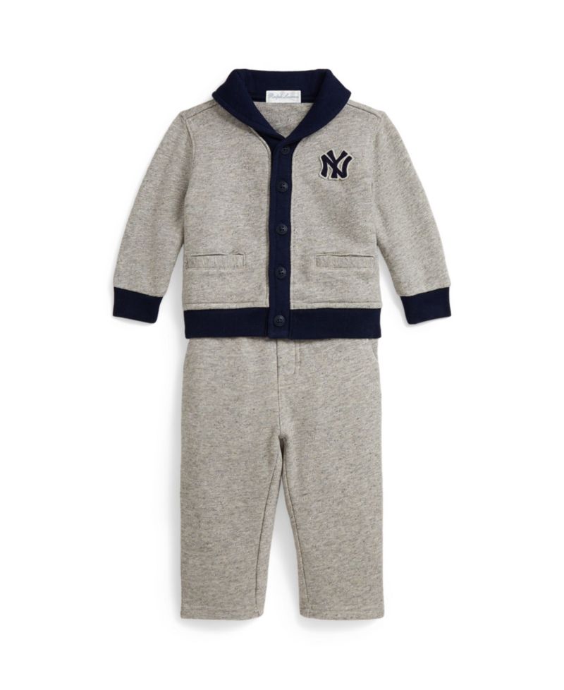 Baby Boys' Vintage Yankees Fleece-Knit Cardigan and Pants, 2-Piece Set
