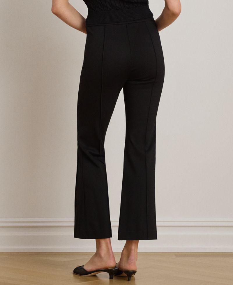 Petite Twill Flare Ankle Pants