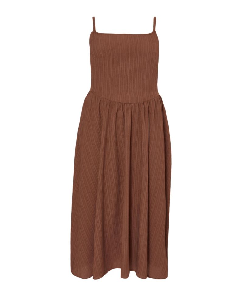 Women's Plus Size Drop Waist Textured Dress