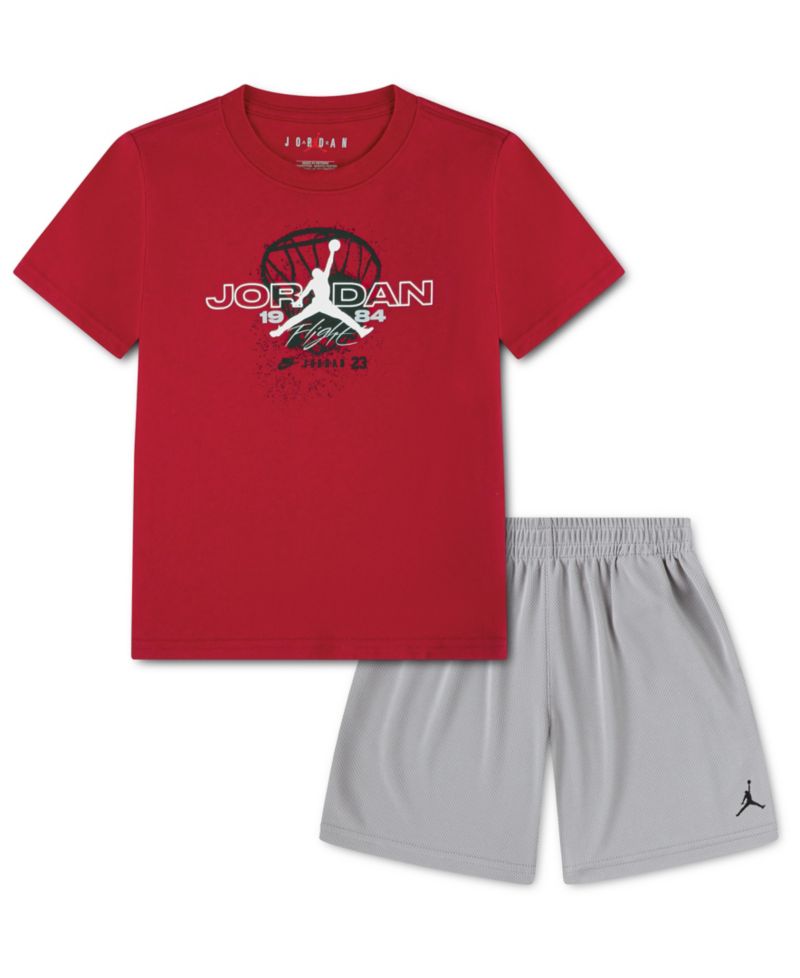 Boys' 2T-7 Flight Team Short-Sleeve T-Shirt and Shorts, 2-Piece Set