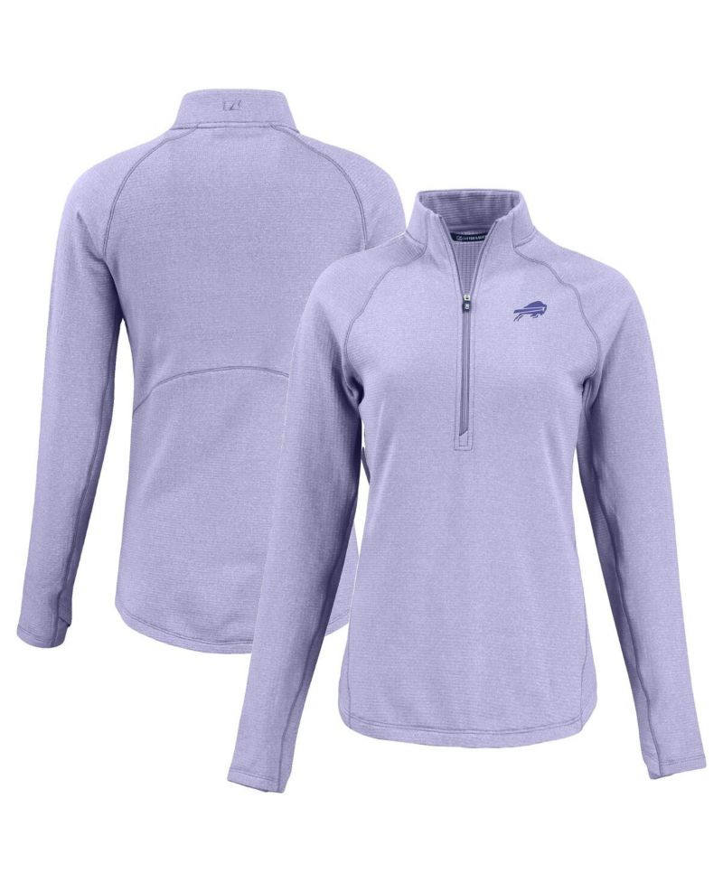 Women's Purple Buffalo Bills Peshastin Eco Fleece Half-Zip Sweatshirt