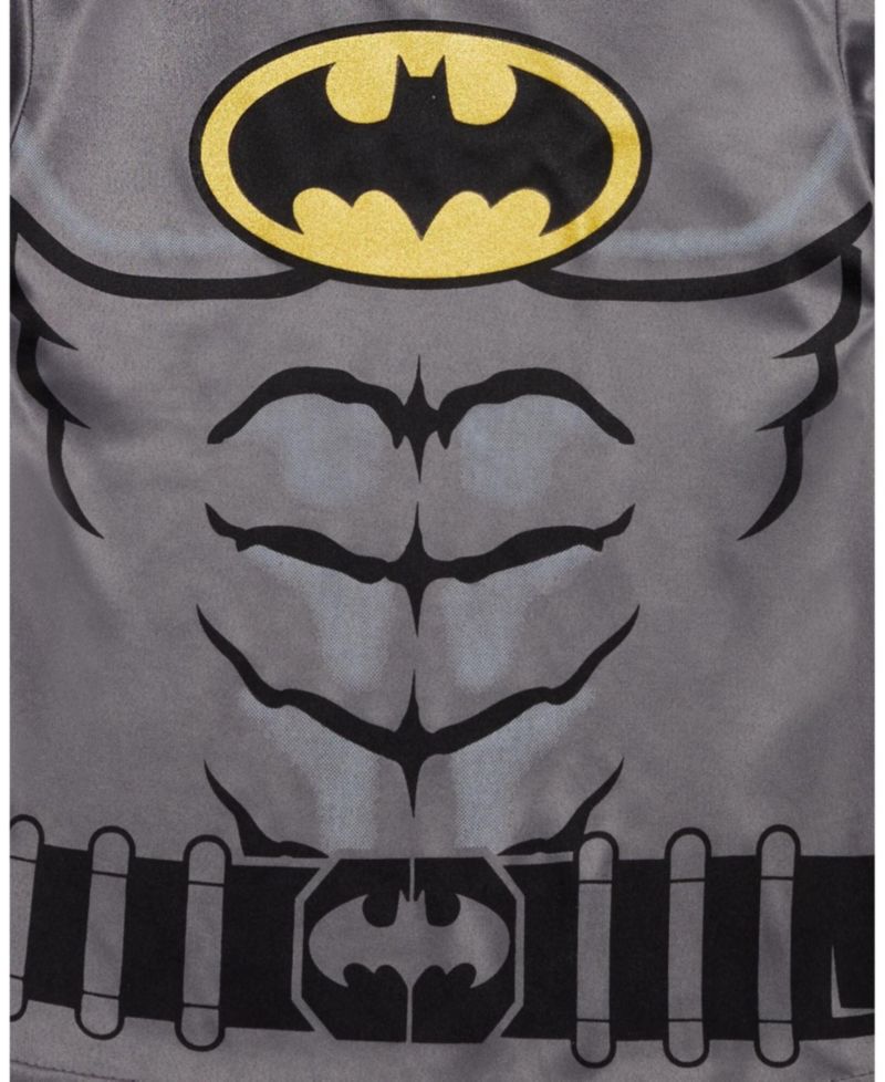 Big Boys Justice League Athletic Pullover T-Shirt and Mesh Shorts Outfit Set