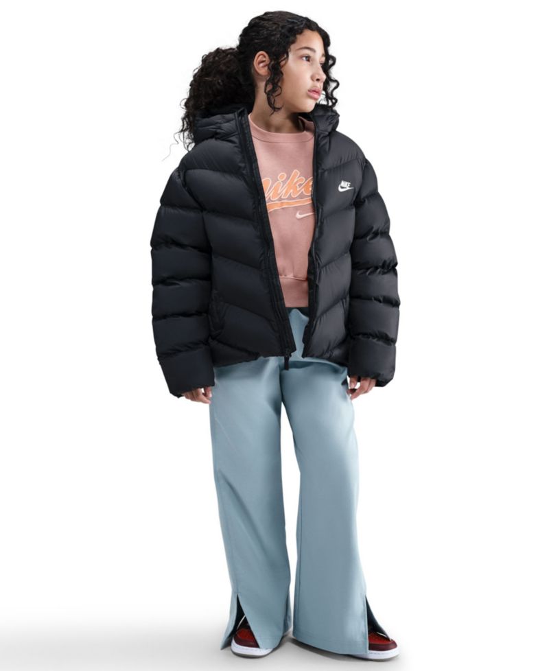 Boys' and Girls' 8-20 Sportswear All Day Play Long-Sleeve Puffer Jacket