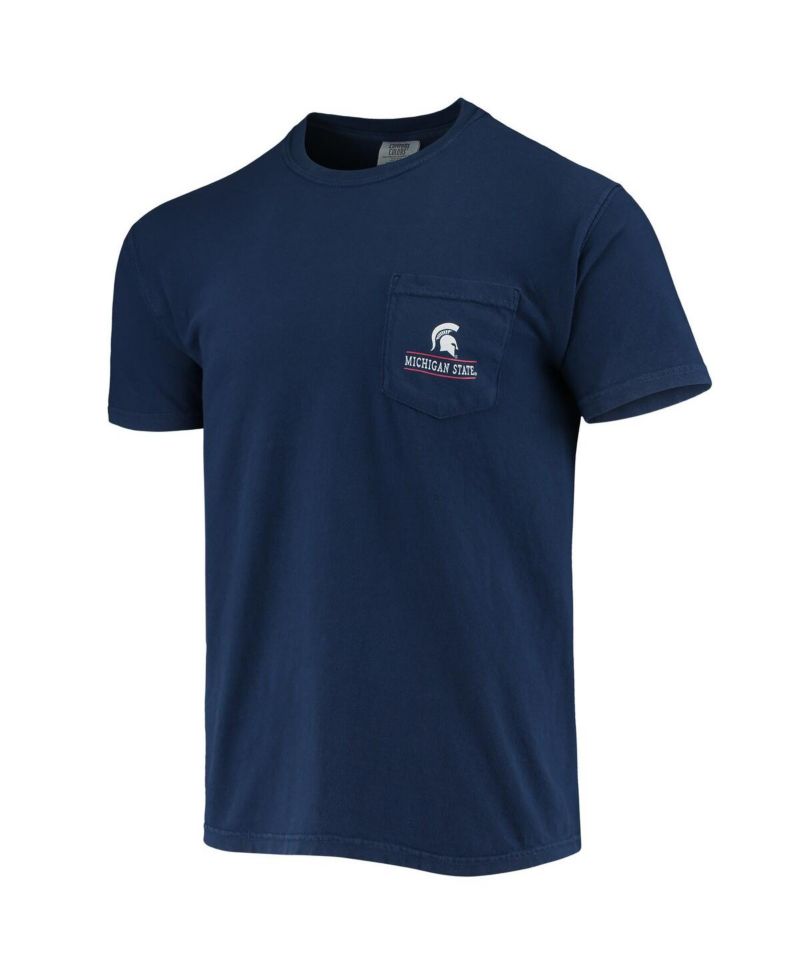 Men's Navy Michigan State Spartans Campus Americana T-Shirt