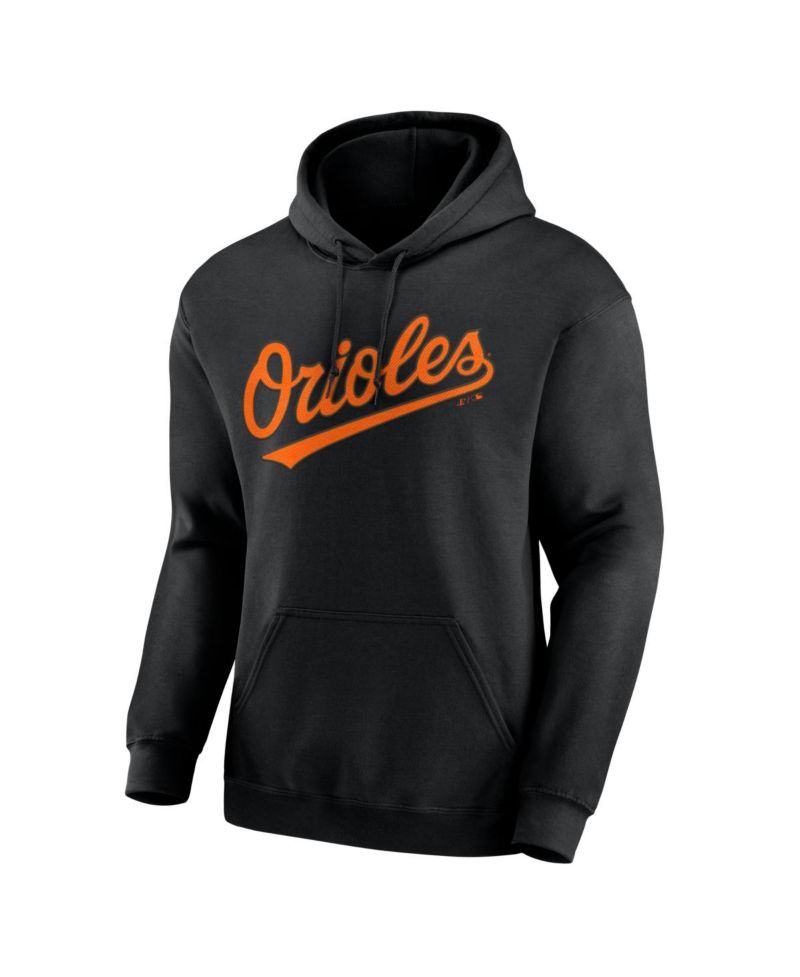 Men's Black Baltimore Orioles Wordmark Hoodie