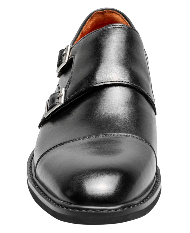 Men's Boswell Cap-Toe Double Monk Strap Shoes