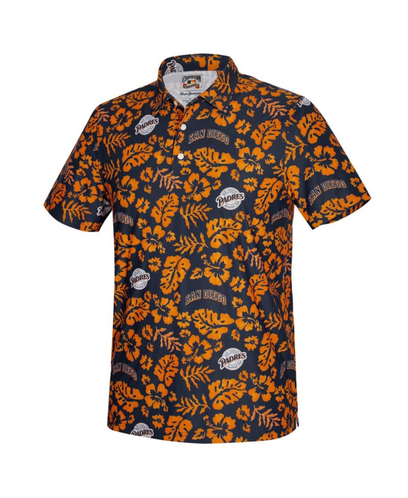 Men's Navy San Diego Padres Cooperstown Pua Performance Polo Shirt