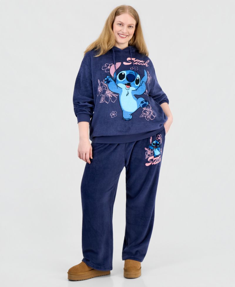 Kids' Plus Size Lilo & Stitch Long-Sleeve Hoodie Pullover