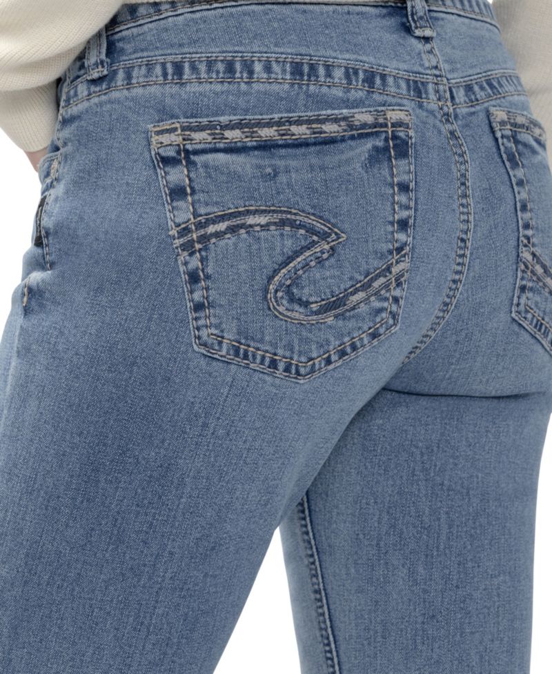 Women's Suki Low-Rise Distressed-Knees Bootcut Jeans