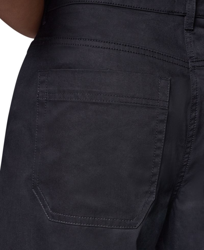 Women's Cotton Twill Wide-Leg Mid-Rise Pants,