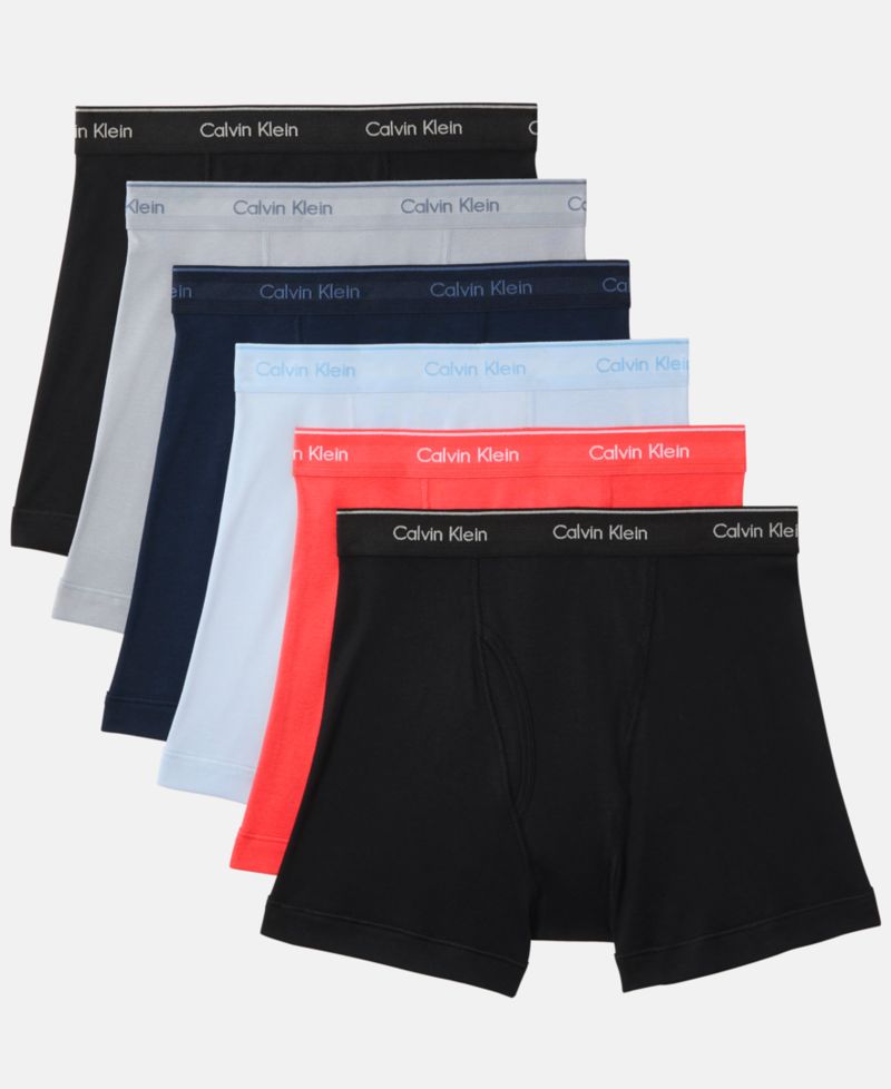 Men's 5+1 Bonus Pack Classic Cotton Boxer Briefs Underwear