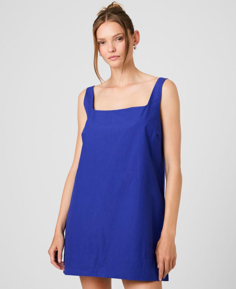 Women's Sleeveless Cotton Mini Dress