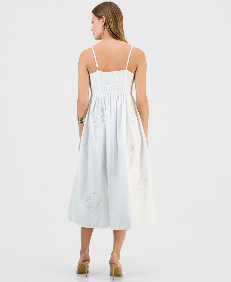 Petite Smocked-Bodice Bubble Dress