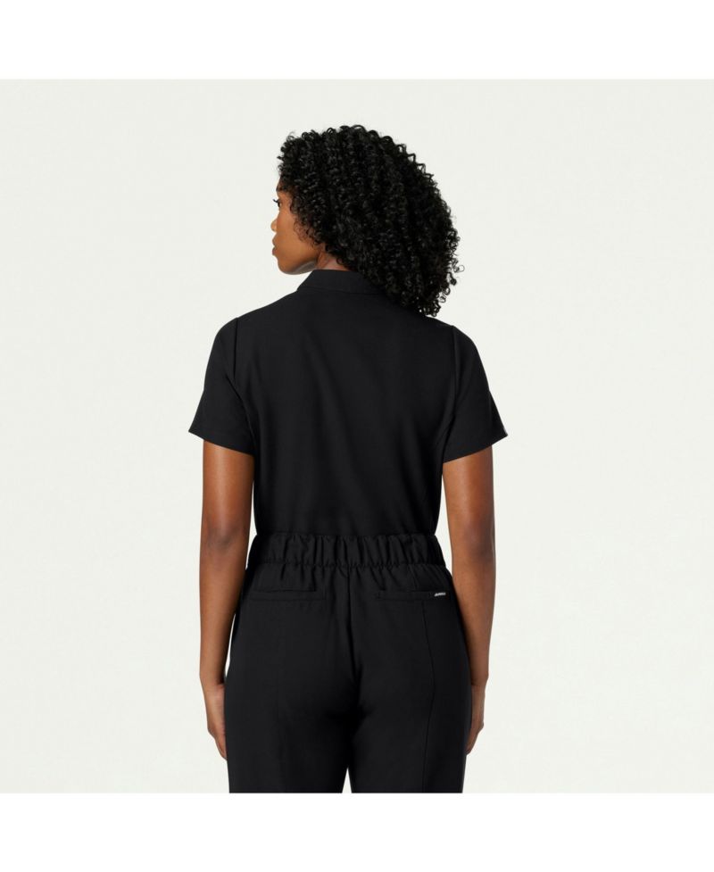Women's Savi 1-Pocket Classic Banded Collar Scrub Top