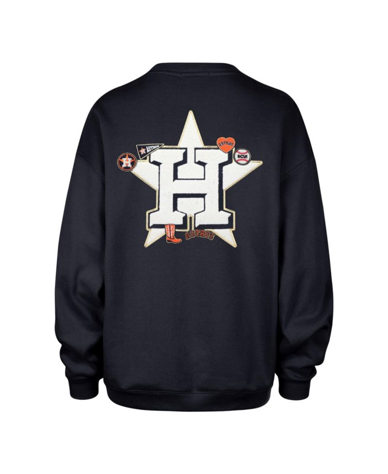 Women's '47 x Stoney Clover Lane Navy Houston Astros Oversized Sweatshirt