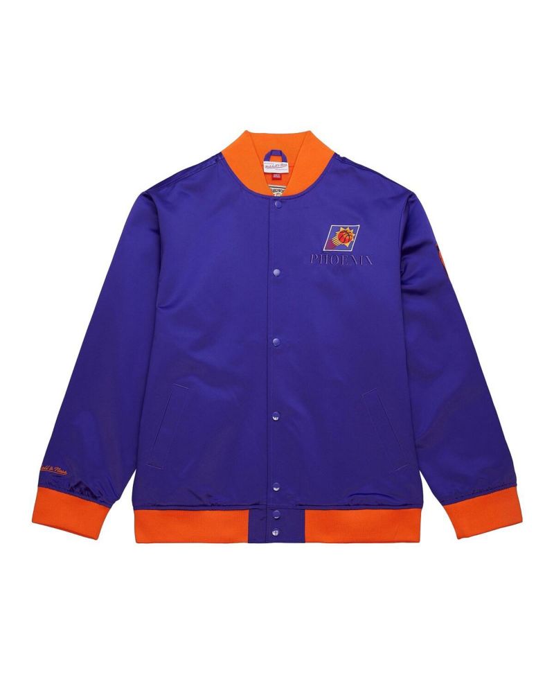 Men's Purple Phoenix Suns Hardwood Classics Team OG 3.0 Lightweight Satin Full-Snap Jacket