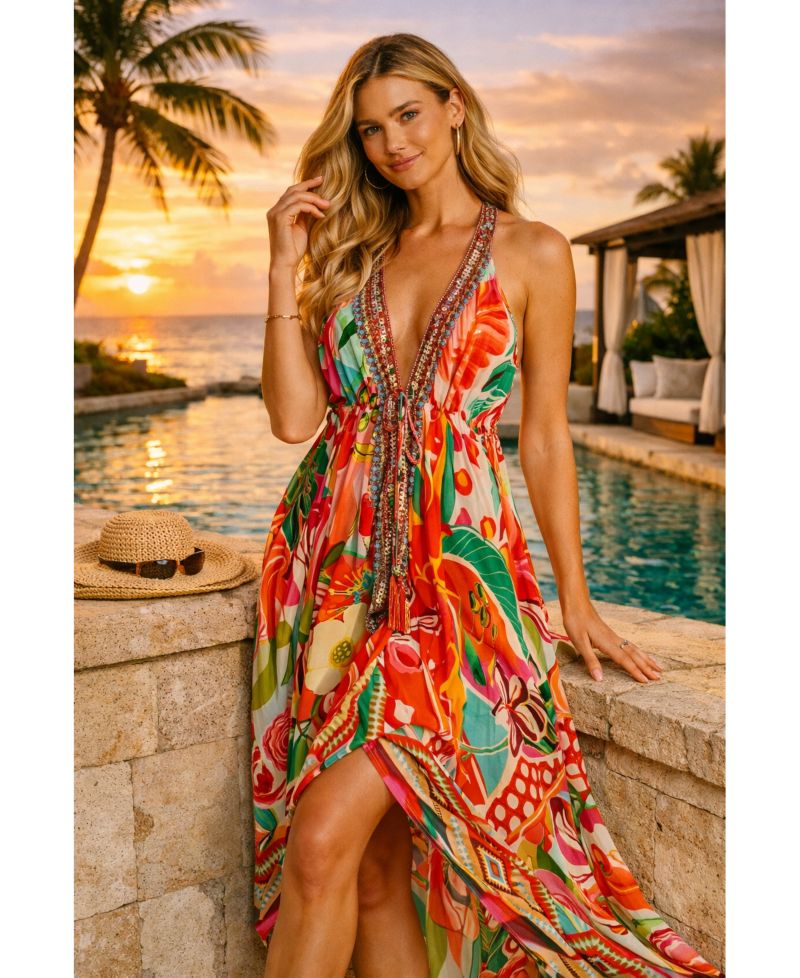 Women's Maxi halterneck Dress