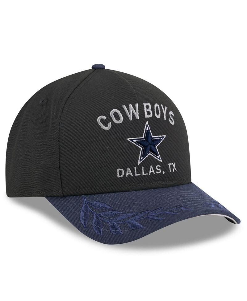Men's Black/Navy Dallas Cowboys 2025 NFL Draft 39THIRTY Flex Hat