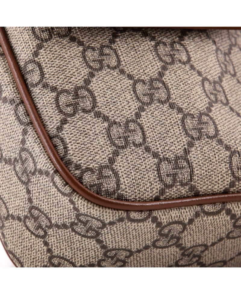 Mini Interlocking G Patch Bucket Bag GG Coated Canvas