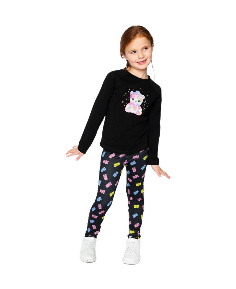 Little and Big Girl 6-12Y Printed Leggings Printed Gummy Bears