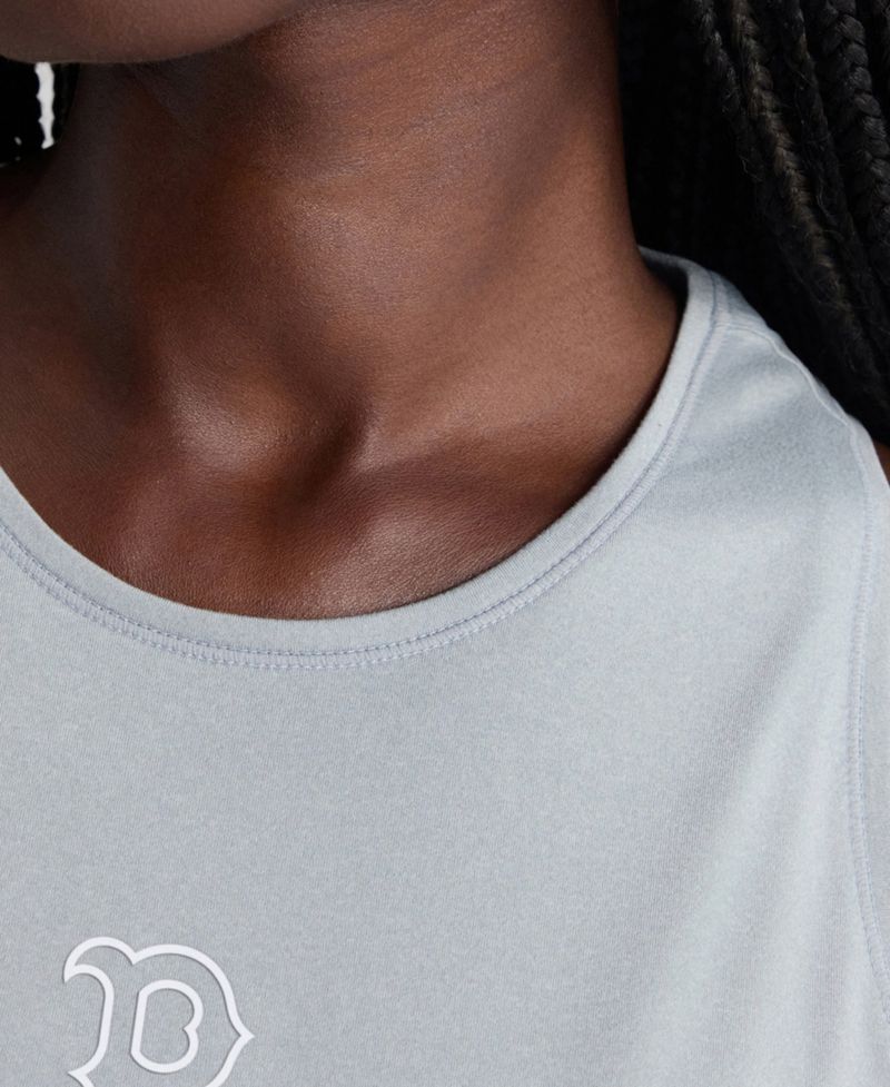 Women's Gray Boston Red Sox Clutch Tank Top